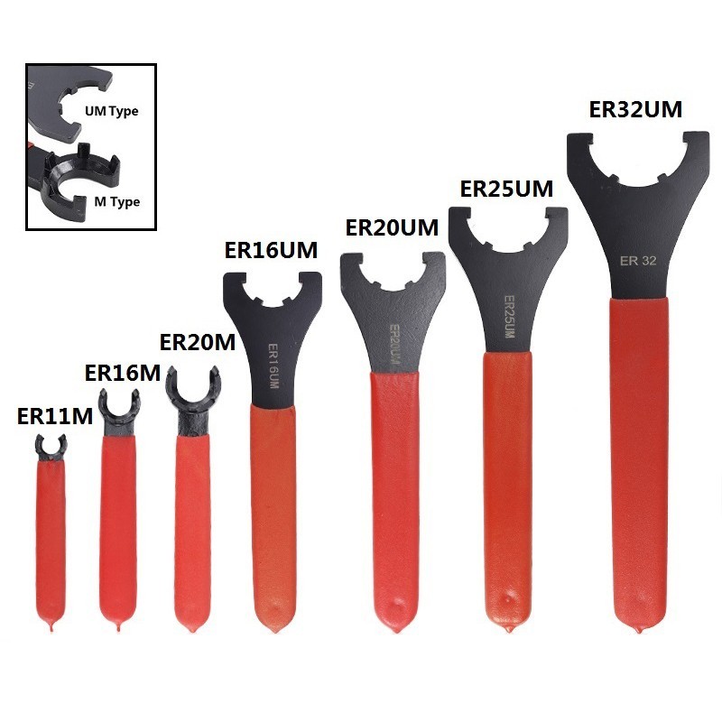 Open End Wrenches ER16 ER20 ER25 ER32 ER40 Collet Chuck Spanner