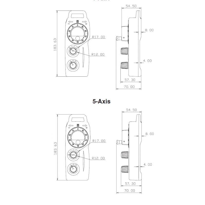 Syntec Fanuc Cnc Lathes Or Mills Ehdw Pendant Hand Held Cnc Router Mpg